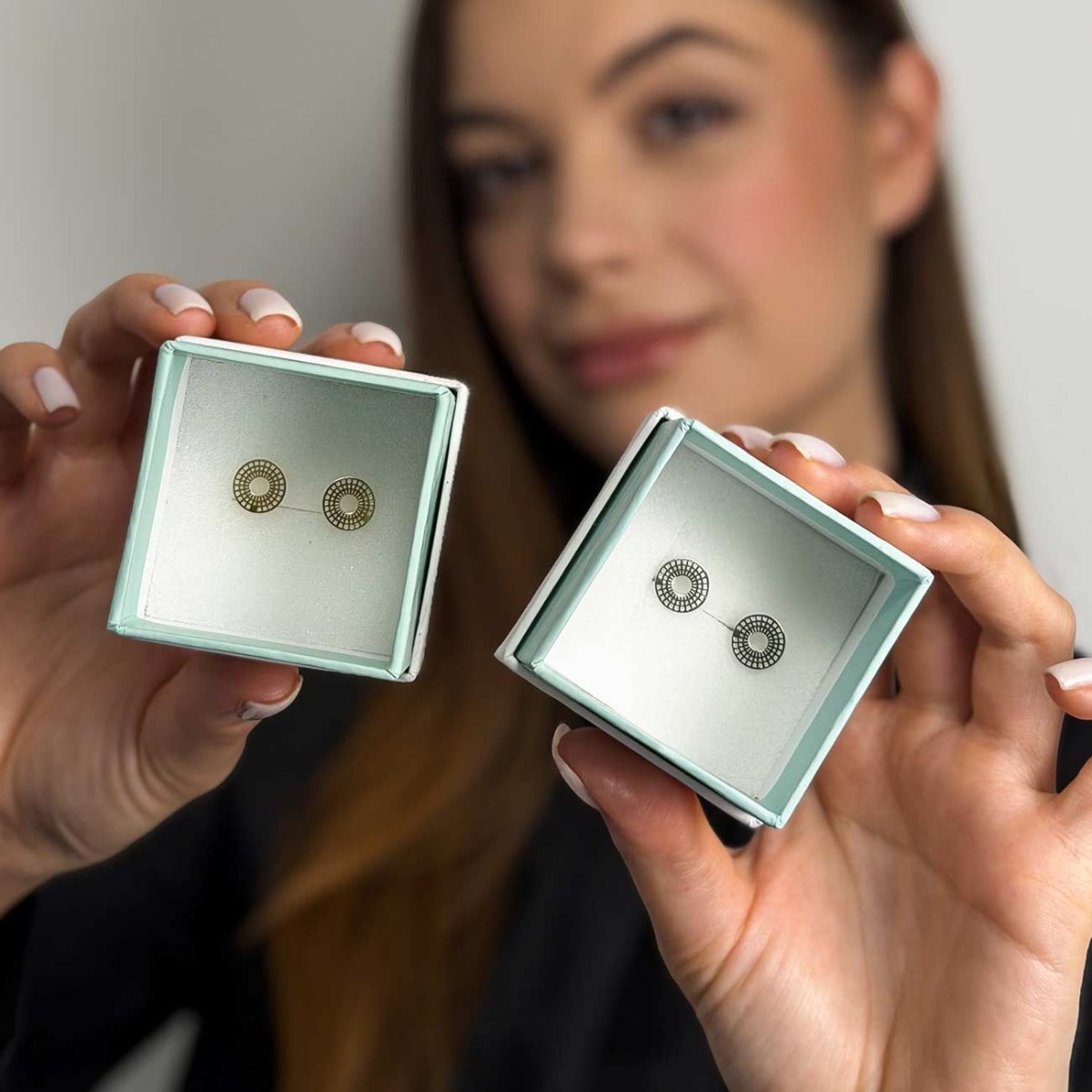 Naszyjnik srebrny pozłacany z perłami