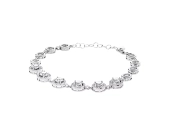 Bransoletka srebrna z cyrkoniami