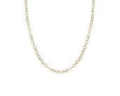 Srebrny łańcuszek pozłacany ankier okrągłe cienkie i duże ogniwa