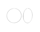 Kolczyki srebrne koła z wyrazistą fakturą