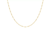 Łańcuszek złoty o klasycznym splocie diamentowanym