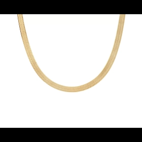 Naszyjnik srebrny żmijka pozłacany