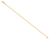 Bransoletka złota segmentowa z nacięciami na krawędzi ogniw