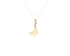 Zawieszka charms złota motylek