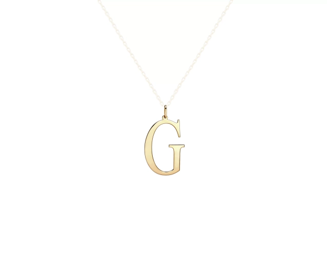 Zawieszka złota w kształcie litery G
