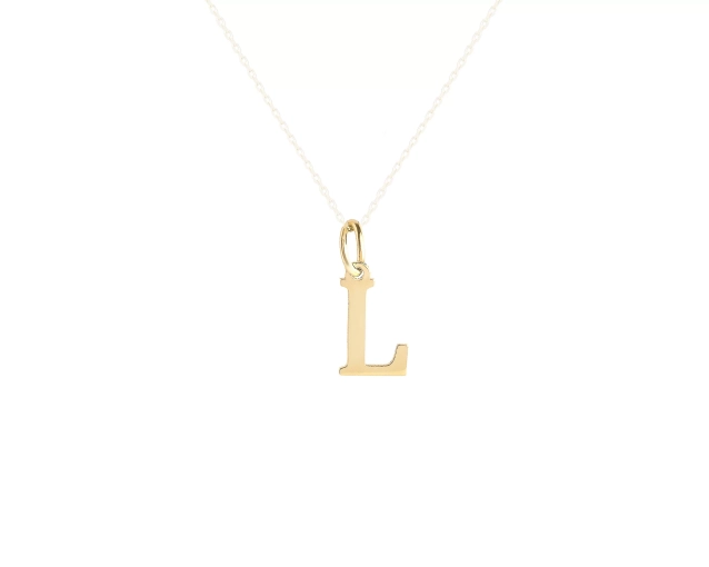 Zawieszka złota litera L
