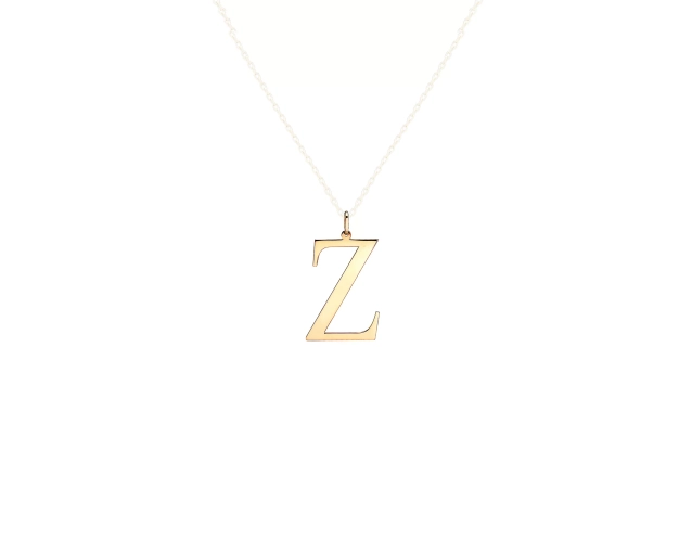 Zawieszka złota w kształcie litery Z