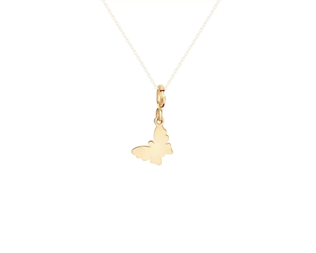Zawieszka charms złota motylek
