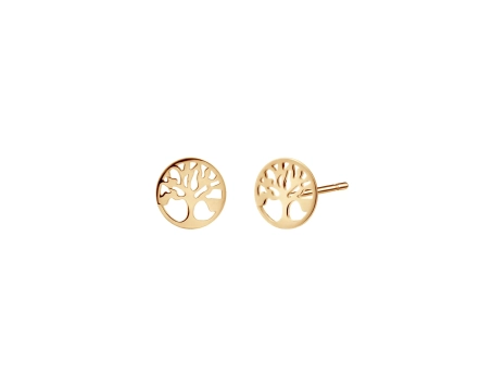 Kolczyki złote drzewko