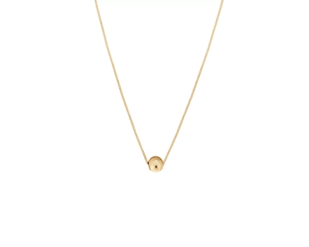 Naszyjnik złoty z pojedynczą kulką ze złota 585