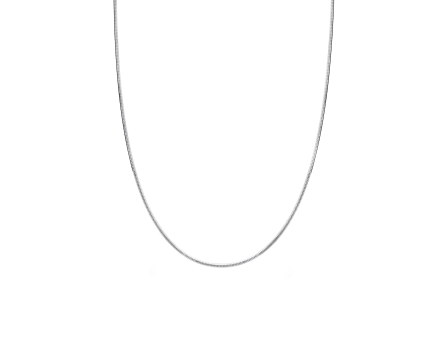 Klasyczny łańcuszek srebrny o splocie linka