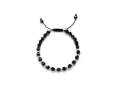 Bransoletka z czarnych kamieni naturalnych