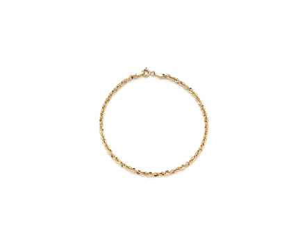 Bransoletka złota splot iride połyskująca