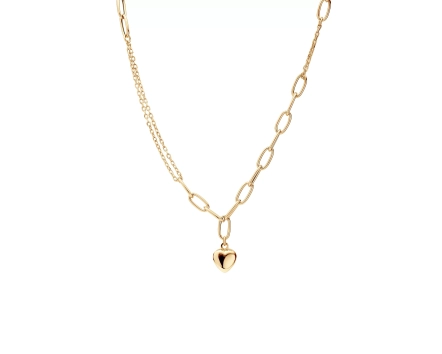 Naszyjnik złoty z sercem