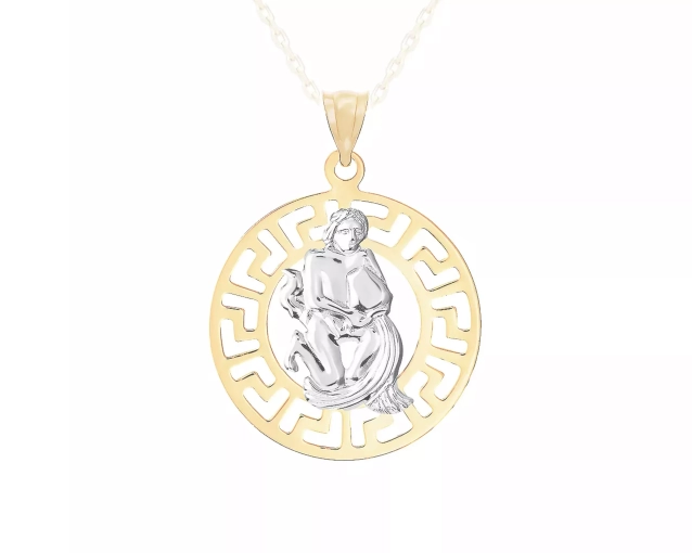 Zawieszka złota znak zodiaku Wodnik