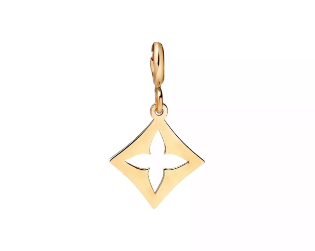Zawieszka złota kwiatek charms