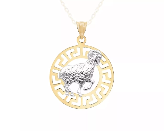 Zawieszka złota znak zodiaku Baran