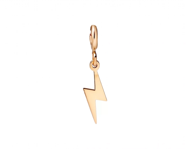 Zawieszka złota piorun charms