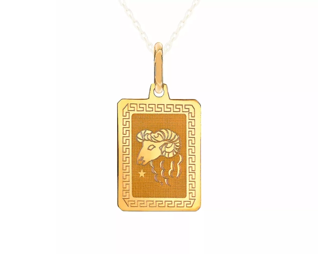 Zawieszka złota znak zodiaku Baran