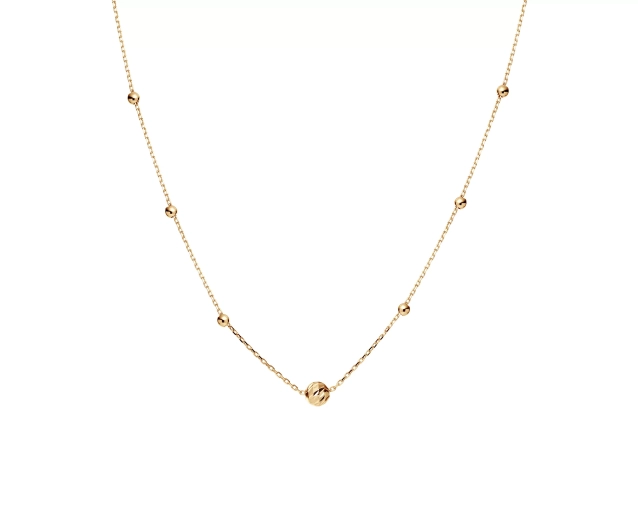 Naszyjnik złoty z kuleczkami