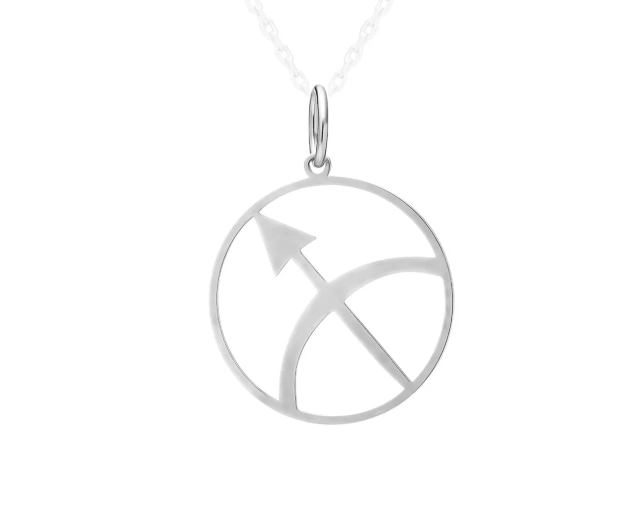 Zawieszka srebrna znak zodiaku Strzelec