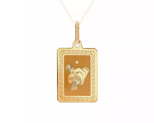 Zawieszka złota znak zodiaku Wodnik