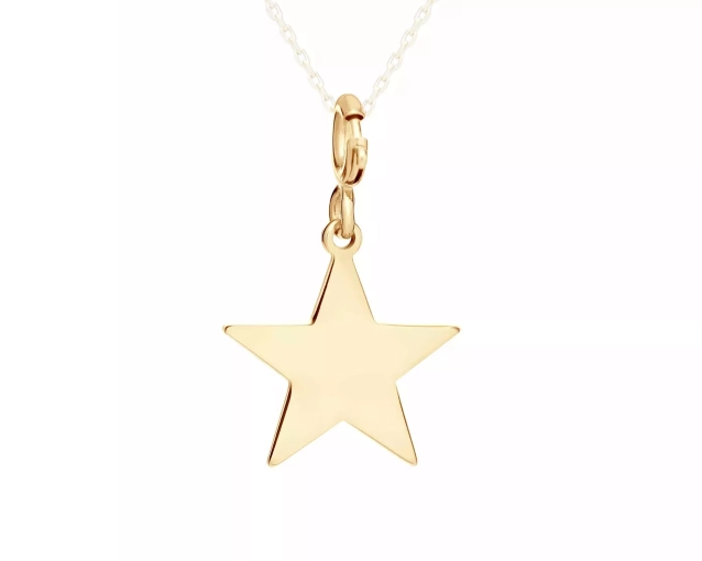 Zawieszka złota gwiazdka charms