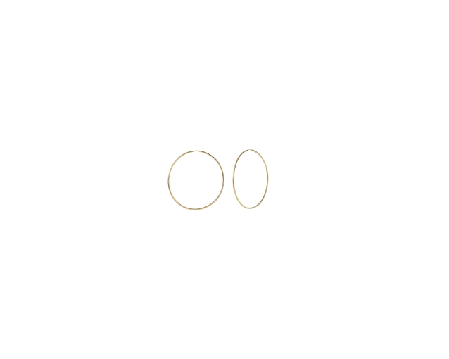 Złote kolczyki koła małe 1.5 cm średnicy z chowanym sztyftem cienkie