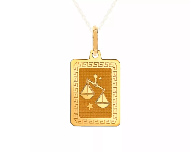Zawieszka złota znak zodiaku Waga