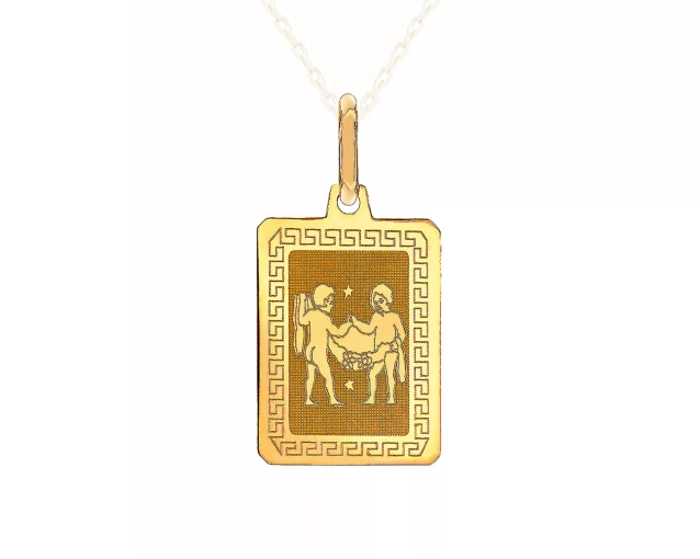 Zawieszka złota znak zodiaku Bliźnięta