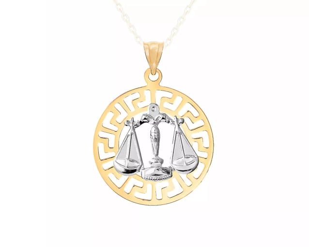 Zawieszka złota znak zodiaku Waga