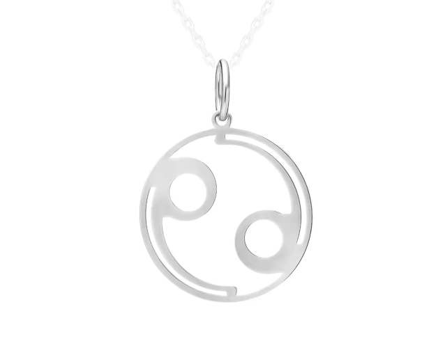 Zawieszka srebrna znak zodiaku Rak