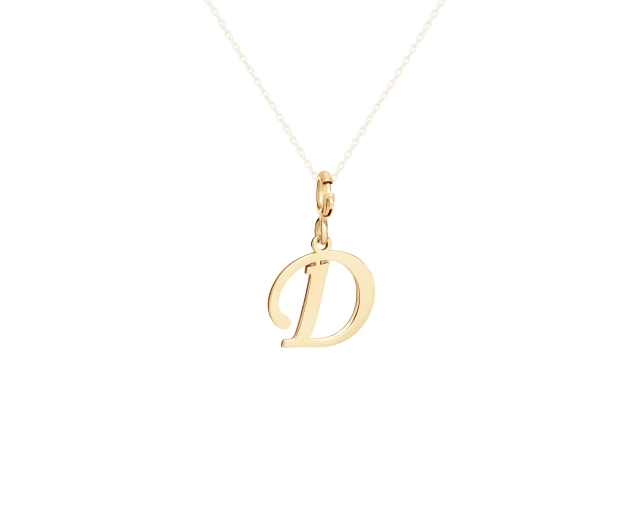 Zawieszka charms literka D