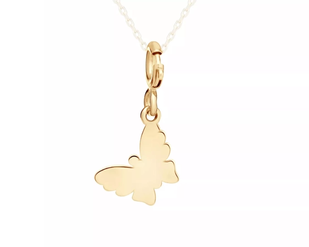 Zawieszka złota motylek charms
