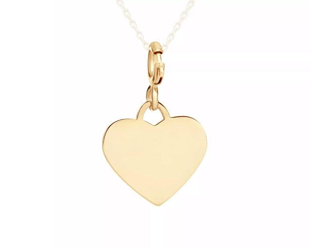 Zawieszka złota serduszko charms