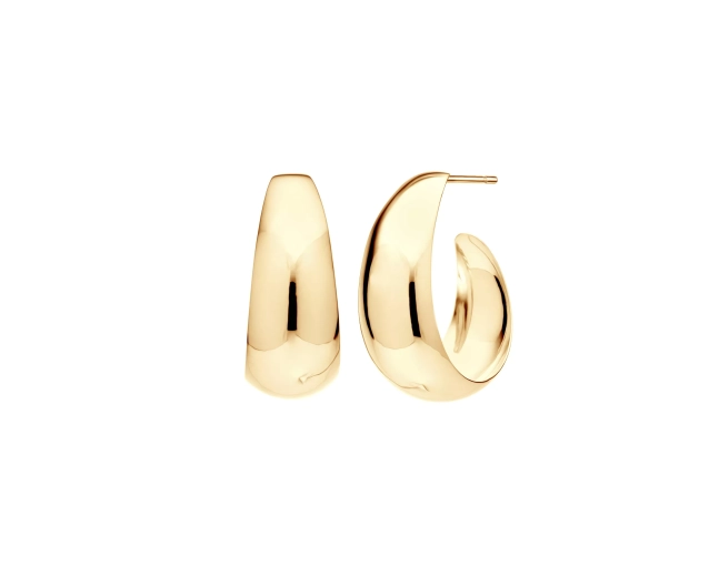 kolczyki srebrne pozłacane koła