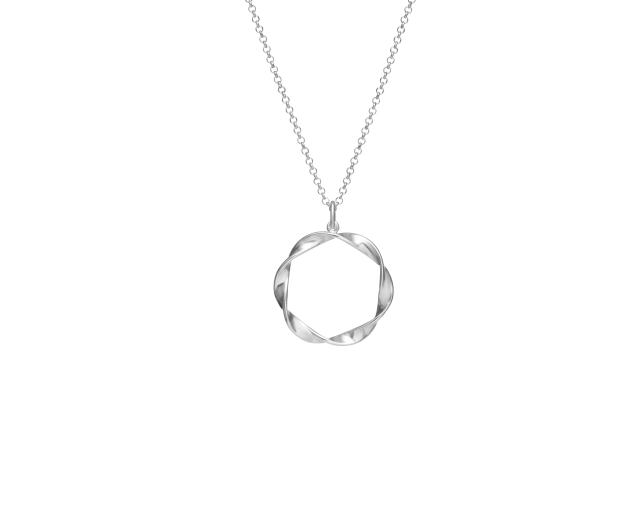 Naszyjnik srebrny z kółkiem