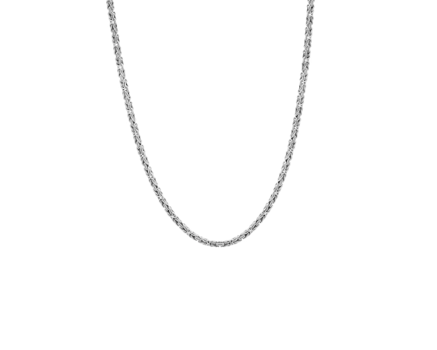 Łańcuszek srebrny splot Królewski