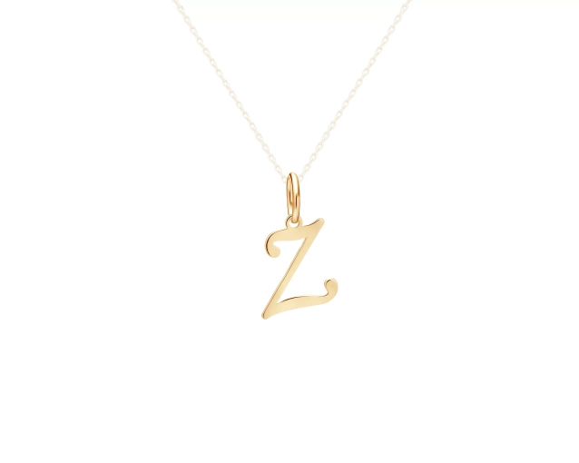Złota zawieszka literka Z