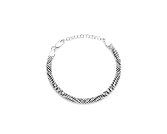 Srebrna bransoletka pleciona tuba