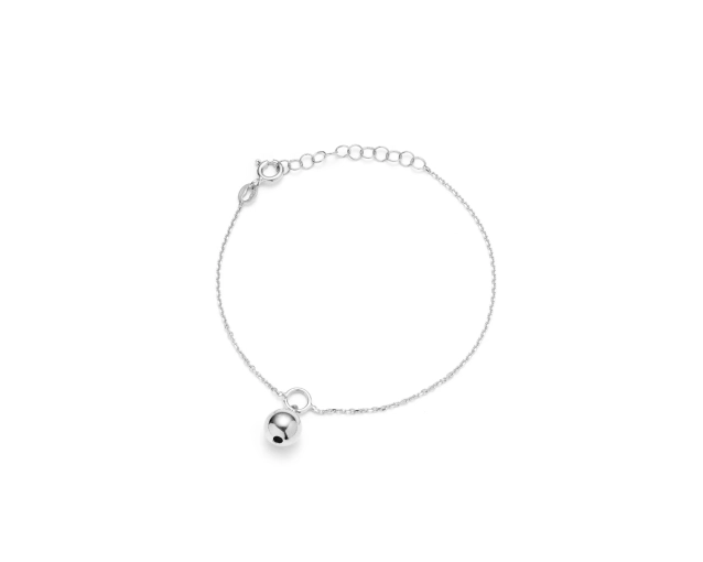 Srebrna bransoletka z kulką