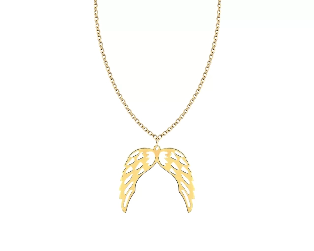 Pozłacany naszyjnik Schubert ze skrzydłami – elegancja i styl