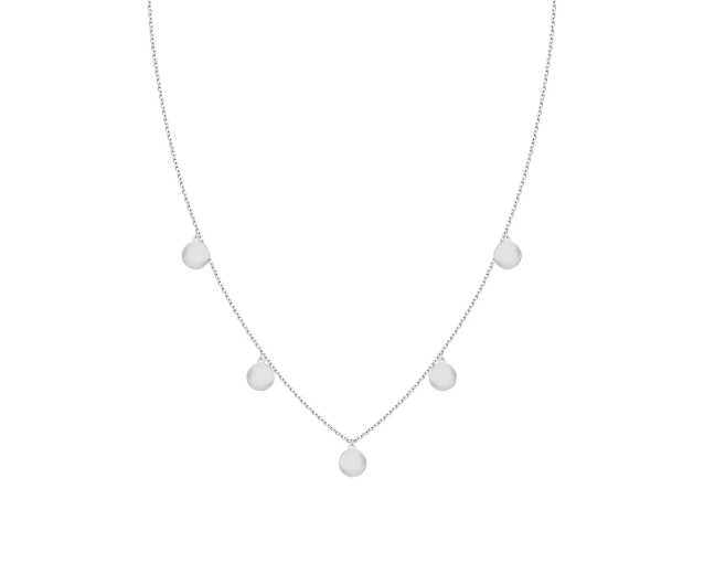 Srebrny naszyjnik Schubert z kulistymi zawieszkami – subtelność i elegancja