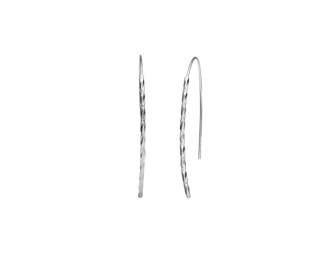 Srebrne minimalistyczne kolczyki Schubert – elegancka prostota