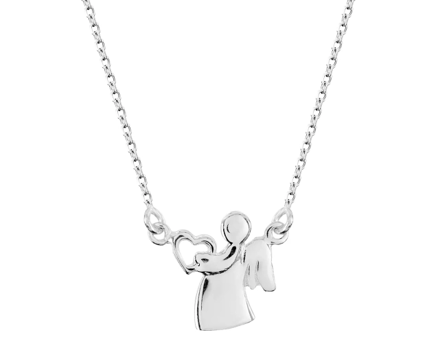 Srebrny naszyjnik Schubert z aniołkiem – symbol miłości i troski