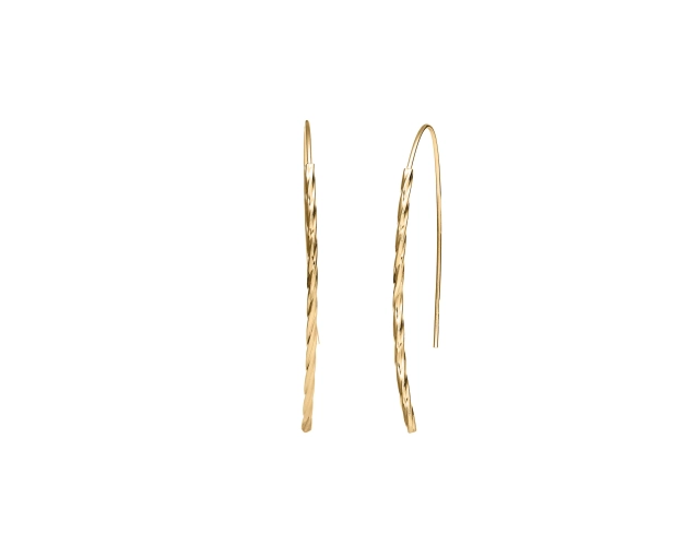 Pozłacane minimalistyczne kolczyki Schubert – subtelna elegancja