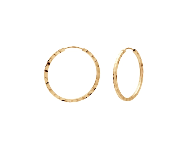 Kolczyki złote klasyczne koła