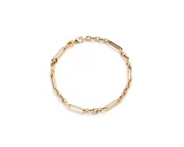 Bransoleta złota o nowoczesnym splocie