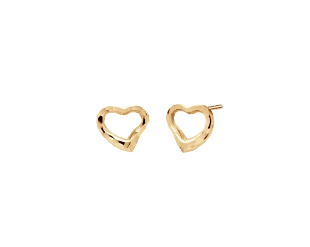 Kolczyki złote serca