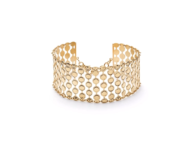 Bransoletka złota ażurowa